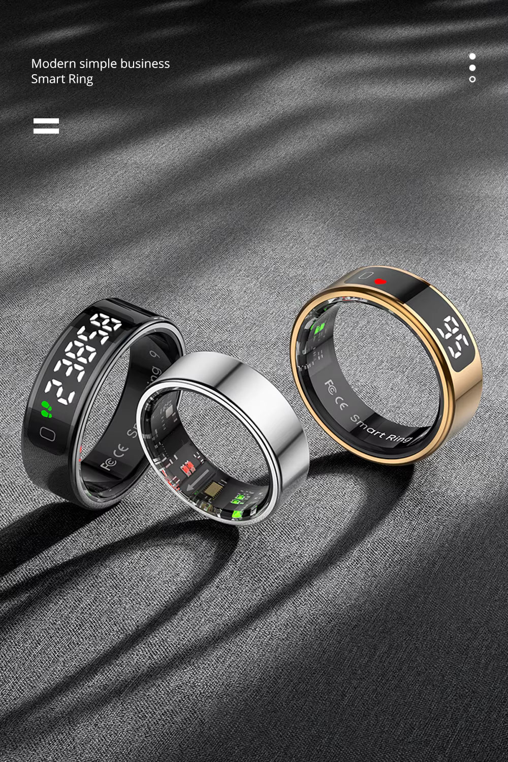 Bague connectée COLMI R12 Smart Ring avec écran d'affichage et tactile